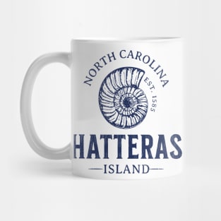 Hatteras Island, NC Summertime Vacationing Seashell Mug